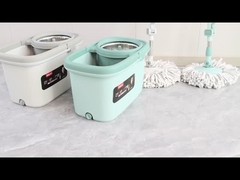 360° Rotation D5 8006 Microfiber Spin Mop & Bucket Set For Floor Cleaning, Includes Mop Head