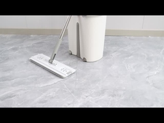 XGG 8037 Mop Bucket With Wringer Set Hands Free Flat Mop And Reusable Washable Microfiber Pads