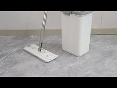 Clean And Dirty Separate Flat Mop Wolf-2 8055  Hand Free Microfiber Floor Cleaning Mop Set